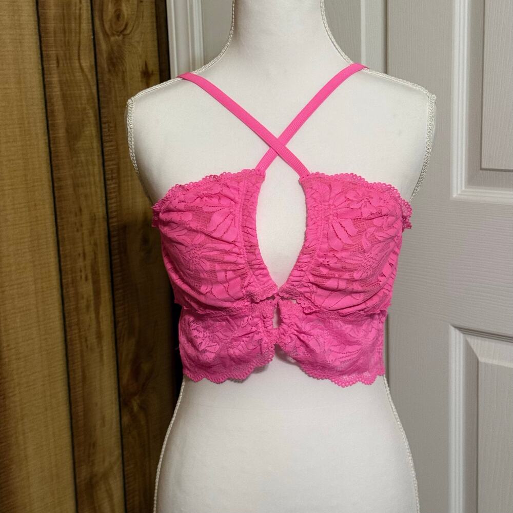 Aerie (Real Good collection )Pink Lace Bralette (L)